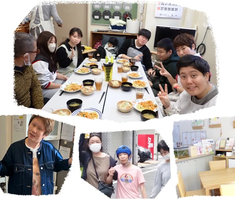 地域活動ぐる〜ぷほおずきやほおずきのグループホームやヘルパーセンター、相談支援センターの様子